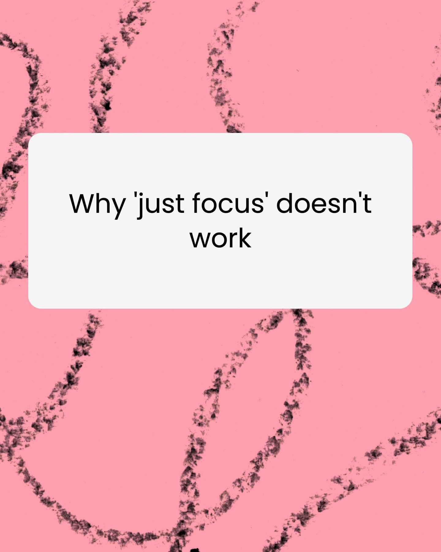 First slide of Goghini’s carousel about focus and environment design